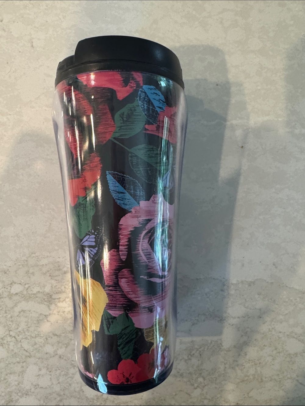 Vera Bradley Floral Travel Mug New